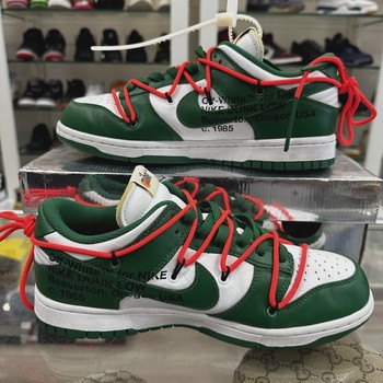 Nike Dunk Low Off-White Pine Green • Pre-Owned [5545] - view 2