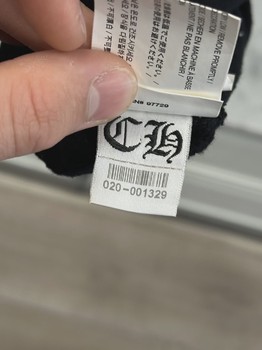Chrome Hearts Vertical Logo Zip Up Hoodie Black/White • Pre-Owned [9869] - view 7