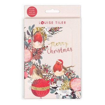 Louise Tiler - Christmas Robin Box Pk6- CBCP06