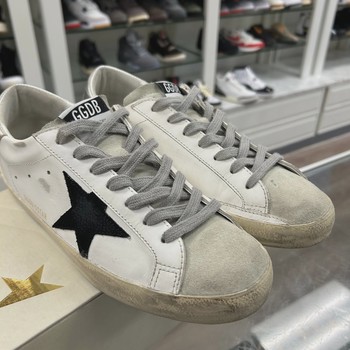 Golden Goose Men's Super-Star 'White Leather Black Nubuck Star' • Pre-Owned [6151] - view 8