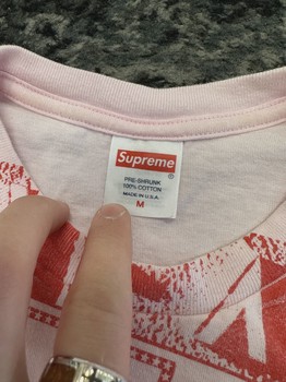 Supreme Collage Tee Light Pink • Pre-Owned [0457] - view 3