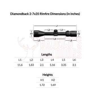 Vortex Diamondback Rifle Scope 2-7x35 V-Plex Rimfire