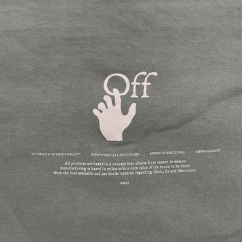 Off-White Graffiti Logo T-Shirt in a jade green colorway • Pre-Owned [2216] - view 2