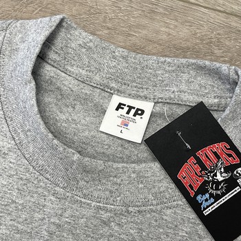 SS25 FTP x Famous Travis Barker Photo Tee Gray Size Large New - view 3