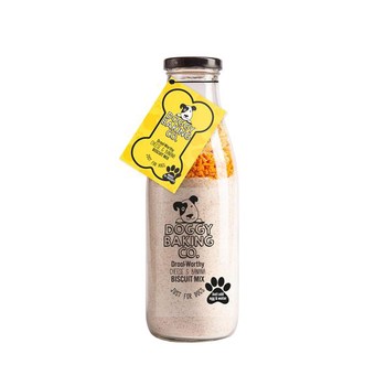 BOTTLED BAKING CO DOGGY BAKING KIT - PUMPKIN SEED & BANANA BISCUIT MIX
