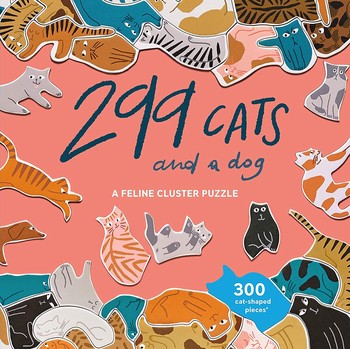 Bookspeed - 299 Cats And A Dog: A Feline Cluster Puzzle - B052959