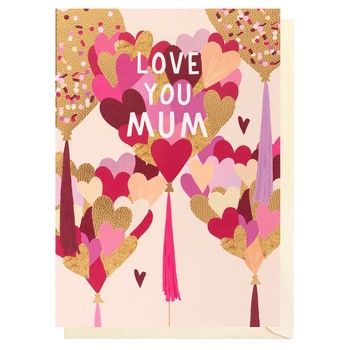 Louise Tiler - Love You Mum Heart Balloons - GB010