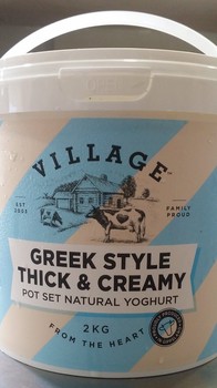 Village Greek Style Yoghurt 2kg