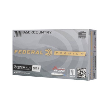Federal Backcountry 7mm 170gr Terminal Ascent 20 Rounds
