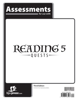 BJU READING 5 QUESTS ASMTS 3RD ED