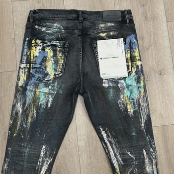 Purple Brand P001 'Iridescent Painter Black' Jeans • Pre-Owned [9017] - view 7