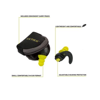 Allen Ultrx Shift Adjustable Ear Plugs NRR 12-25dB