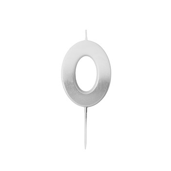 Hootyballoo - Silver Ombre Number Candle