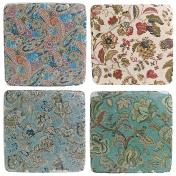 FLORAL DESIGN COASTER - PACK OF 4