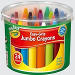 Crayola My First 24 Easy-Grip Jumbo Crayons