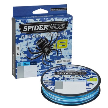 SpiderWire Stealth Smooth x8 Braid 16lb 0.09mm 150m Blue Camo
