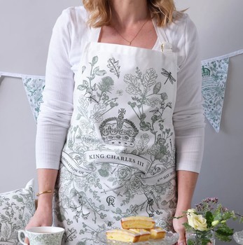 KING CHARLES III CORONATION COTTON APRON