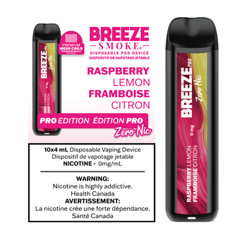 Breeze Pro Zero Nic Breeze Pro Zero Nic - Raspberry Lemon