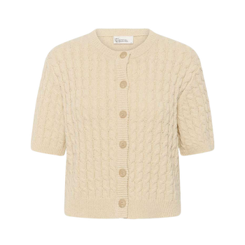 Diva Knit Cardigan - Brown rice