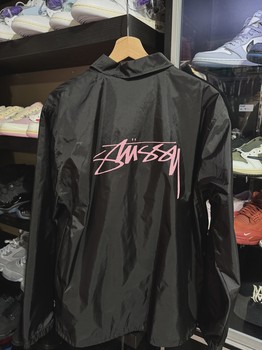 Stussy Pink Logo Light Jacket size L • Pre-Owned [2329] - view 2