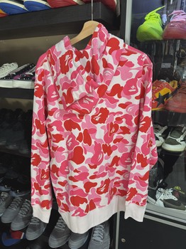 Bape Pink Hoodie  • Brand New [3600] - view 2