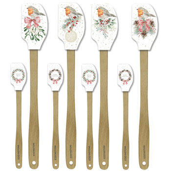CHRISTMAS ROBIN - SET OF 2 SPATULAS