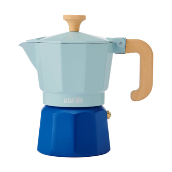 LA CAFETIERE 3 CUP ESPRESSO - TWO TONE SKY BLUE