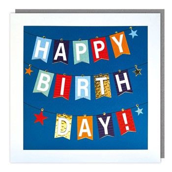 Tracks - Series Y Nouveau - Blank - Birthday Banners - Foil/Emb - C3321