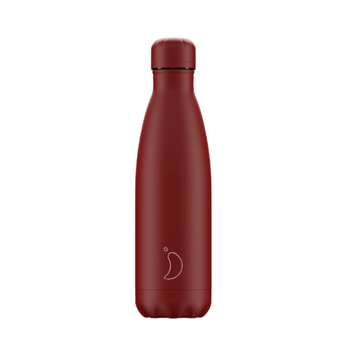 CHILLY'S 500ML MATT ALL RED BOTTLE