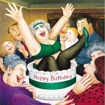 Woodmansterne -D CARDSNGL BERYL BLANK Birthday Surprise-654961