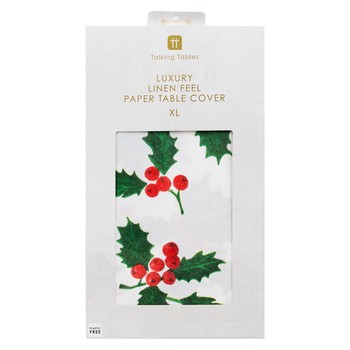 BOTANICAL HOLLY TABLE COVER