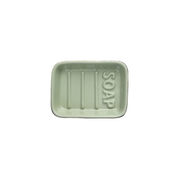 OCEAN CERAMIC SOAP DISH - GREEN