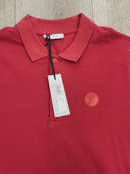 Versace Medusa Logo Embroidered Polo Shirt red • Brand New [1507] - view 6