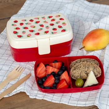 'LITTLE STRAWBERRY' LUNCH BOX WITH TRAY