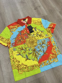 Versace Multicolor Taylor Fit Polo  • Brand New [5636] - view 2