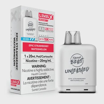Level X Flavour Beast Unleashed G2 Boost Pod 20ml - Epic Strawberry Watermelon