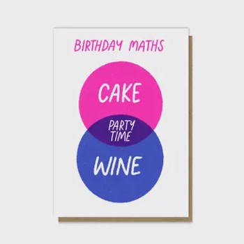 Stormy Knight -Birthday Maths letterpress card-P&P010