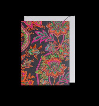 Lagom - Mini Card Paisley Damask Noir Scottish Heritage Mini Card- 5247