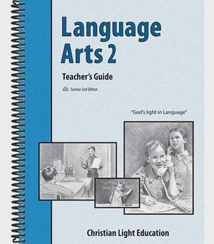 Used CLE LANGUAGE ARTS 2, TEACHER'S GUIDEBOOK Sunrise Edition