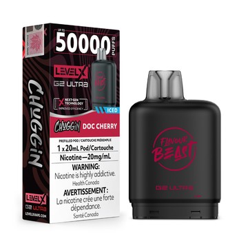 Level X Flavour Beast Chuggin' G2 Ultra 50K Pod - Doc Cherry Iced (Doc Fizz)