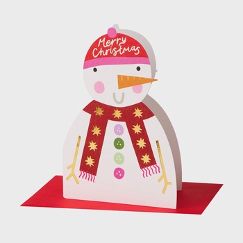 Raspberry Blossom - Merry Christmas Snowman - BRS13