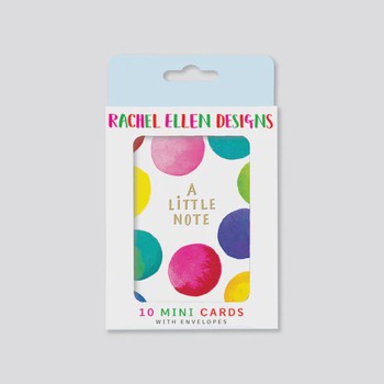 Rachel Ellen - Pk10 Notecards - Little Note/Spots- FNOPK24