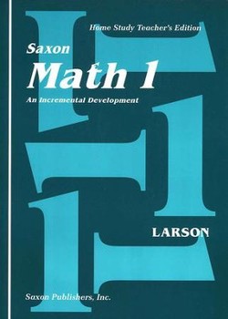 USED SAXON MATH 1 HOME STUDY TEACHER GUIDE / Like New