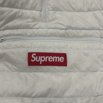 Supreme Micro Down Half Zip Hooded Pullover White • Pre-Owned [6544] - view 5