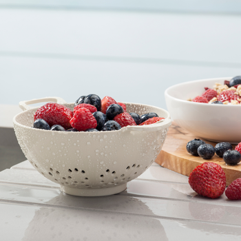 MELAMINE SMALL COLANDER - CREAM