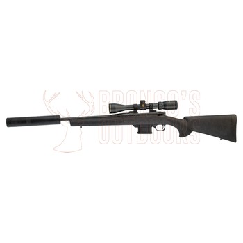 Howa Mini Action Blued Black Stock .223 Rem 18" + Nikko Stirling Game Pro Riflescope 3-9x40 + Ghost Modular Suppressor