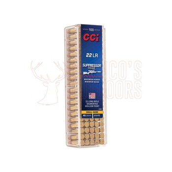 CCI .22 Suppressor Max 45GR 970 FPS 100 Rnds