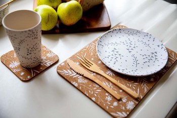 NATURAL ELEMENTS CORK PLACEMATS - SET OF 4