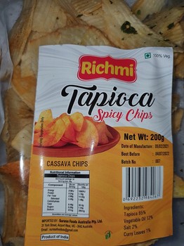 Richmi Tapioca Chips Spicy 200g