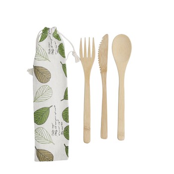 NATURAL ELEMENTS BAMBOO CUTLERY